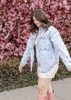 Kaffe Babena Embroidered Denim Jacket *Only One Left - Size 14*