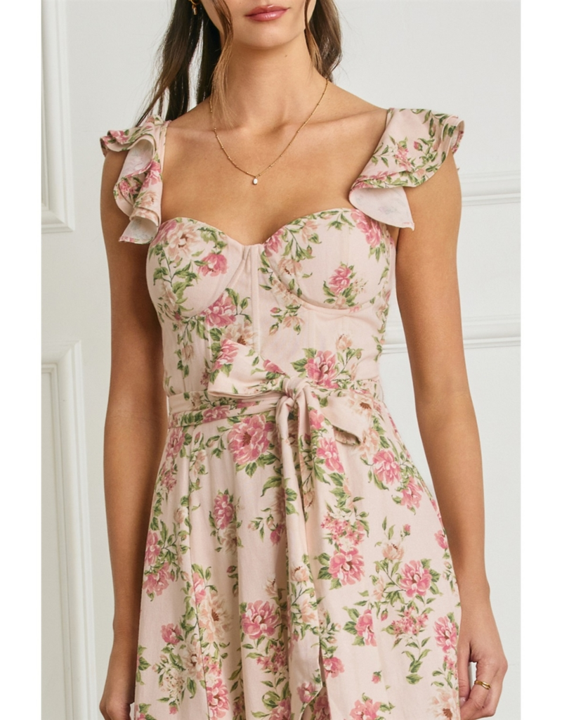 Dress Forum Love Galore Bustier Flutter Dress in Dreaming Florals
