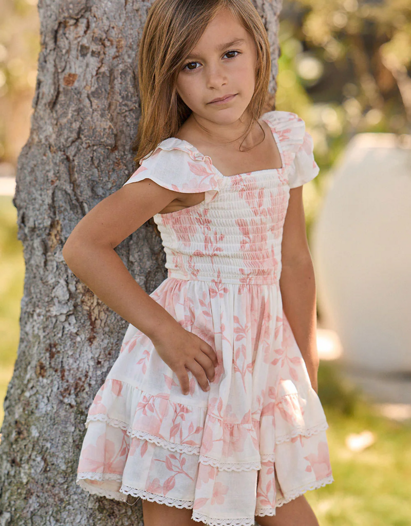 Saltwater Luxe Kids Sophia Mini Dress in Camella Floral