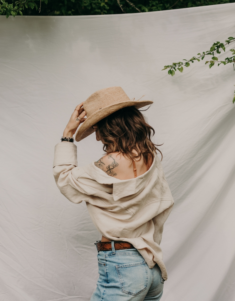 WEST VON Brooks Western Raffia Rancher