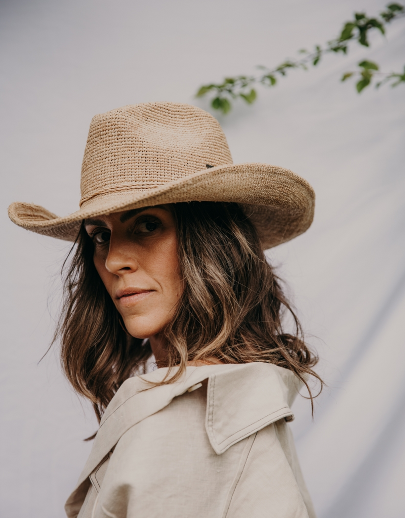 WEST VON Brooks Western Raffia Rancher