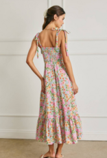 Dress Forum Summer Song Cotton Blend Tie Shoulder Bustier Midi Dress