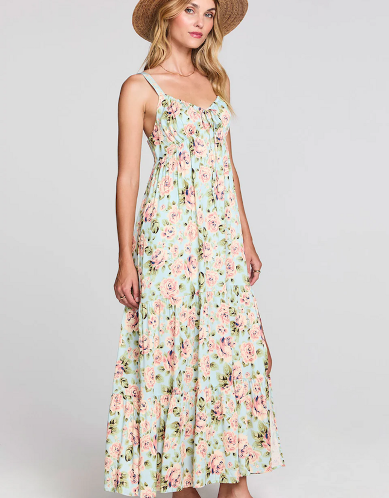 Saltwater Luxe Jayley Midi Dress in Capri Blue Floral