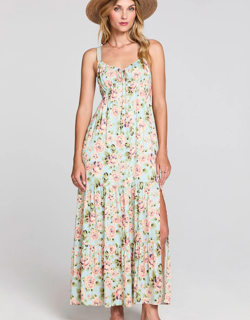 Saltwater Luxe Jayley Midi Dress in Capri Blue Floral
