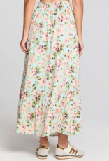 Saltwater Luxe Avalee Midi Skirt in Capri Blue Floral
