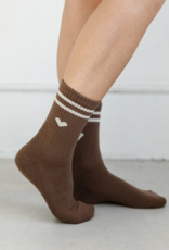 Brunette the Label Brown Sporty Sock