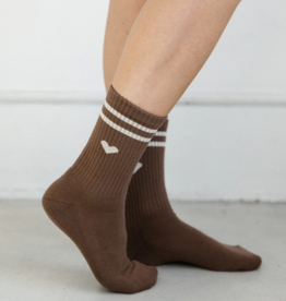 Brunette the Label Brown Sporty Sock