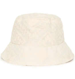 ICHI Luna 100% Cotton Bucket Hat in Birch
