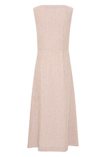 B.Young Falakka Linen Blend Button Dress in Woodsmoke