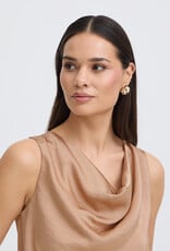 B.Young Dacanna Sleeveless Cowl Neck Top in Stucco