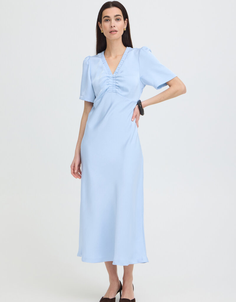 B.Young Dacanna 1/2 Sleeve Dress in Windsurfer Blue