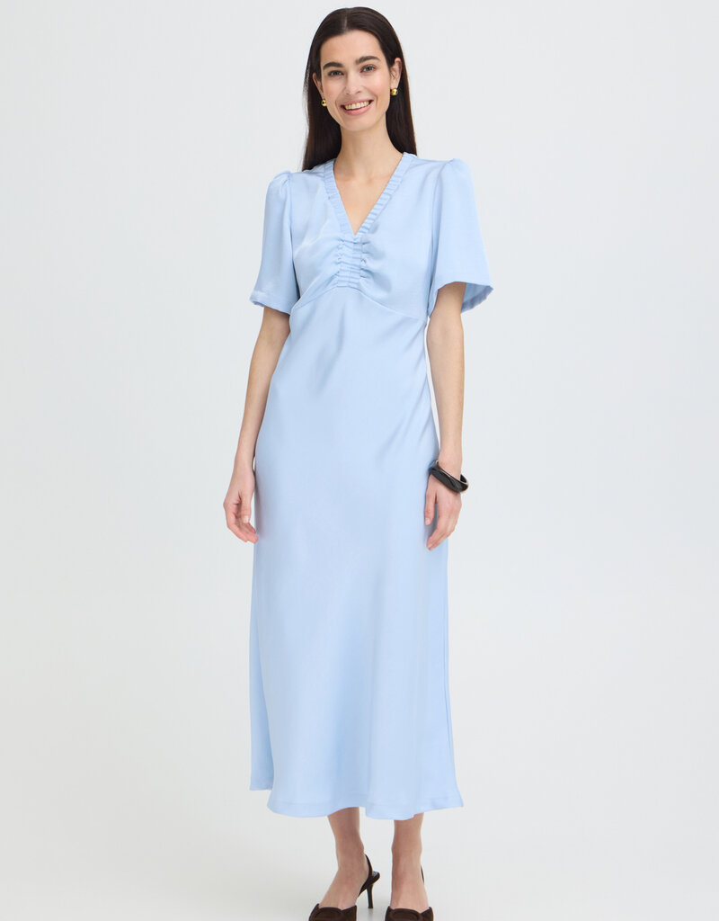 B.Young Dacanna 1/2 Sleeve Dress in Windsurfer Blue