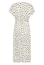 InWear Henri V-Neck Dotted Satin Midi Dress