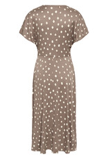 InWear Henri V-Neck Dotted Satin Midi Dress