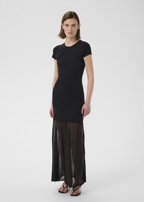 InWear Dima Drop Waist Dress with Sheer Skirt