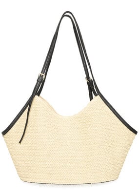 ICHI Nilla Structured Woven Bag