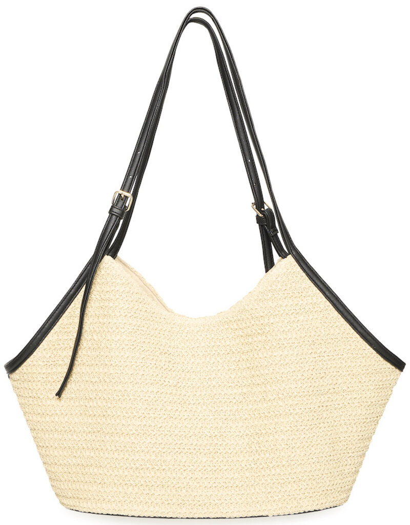 ICHI Nilla Structured Woven Bag