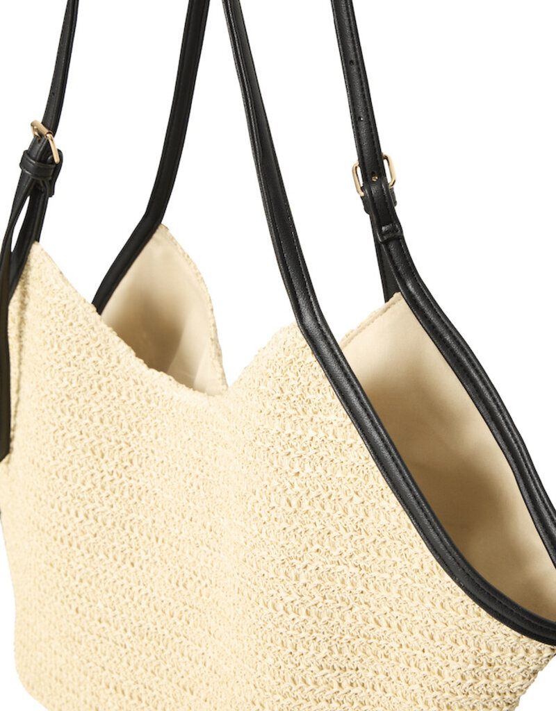 ICHI Nilla Structured Woven Bag