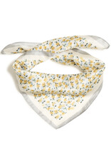 ICHI Smilla 100% Silk Scarf in Mellow Yellow Floral