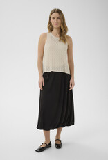 Part Two Deluna Cotton Blend Knit Top in Whitecap Grey
