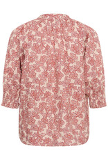 Part Two Almeras High Neck Blouse in Roasted Russet Print