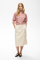 Part Two Almeras High Neck Blouse in Roasted Russet Print
