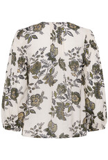 Part Two Dolli V-Neck Blouse in Bettle Flower Print