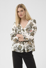 Part Two Dolli V-Neck Blouse in Bettle Flower Print