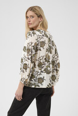 Part Two Dolli V-Neck Blouse in Bettle Flower Print
