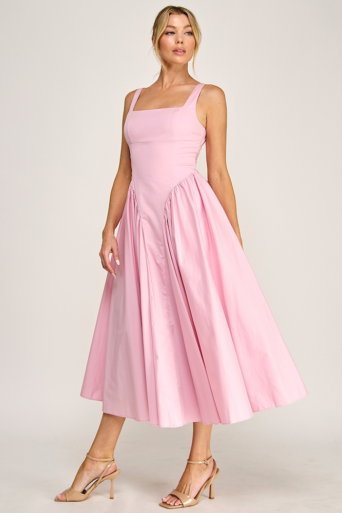 lover florence pleat midi dress Florence Pleat Midi Dress in Navy by Lover for Rent