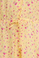 ICHI Vera Short Sleeve Button Up Floral Dress