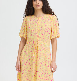 ICHI Vera Short Sleeve Button Up Floral Dress *Two Colours*