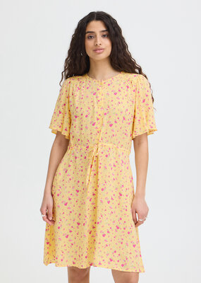 ICHI Vera Short Sleeve Button Up Floral Dress *Two Colours*