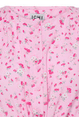 ICHI Vera Short Sleeve Button Up Floral Dress