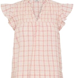 B.Young Genya Cotton Check Blouse