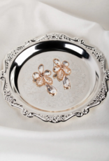 Olive & Piper Clarisse Drop Earrings in Clear/Gold - 14k Plated