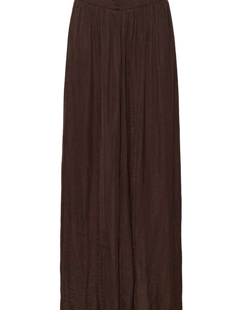 Kaffe Allie Satin Pant in Coffee Bean