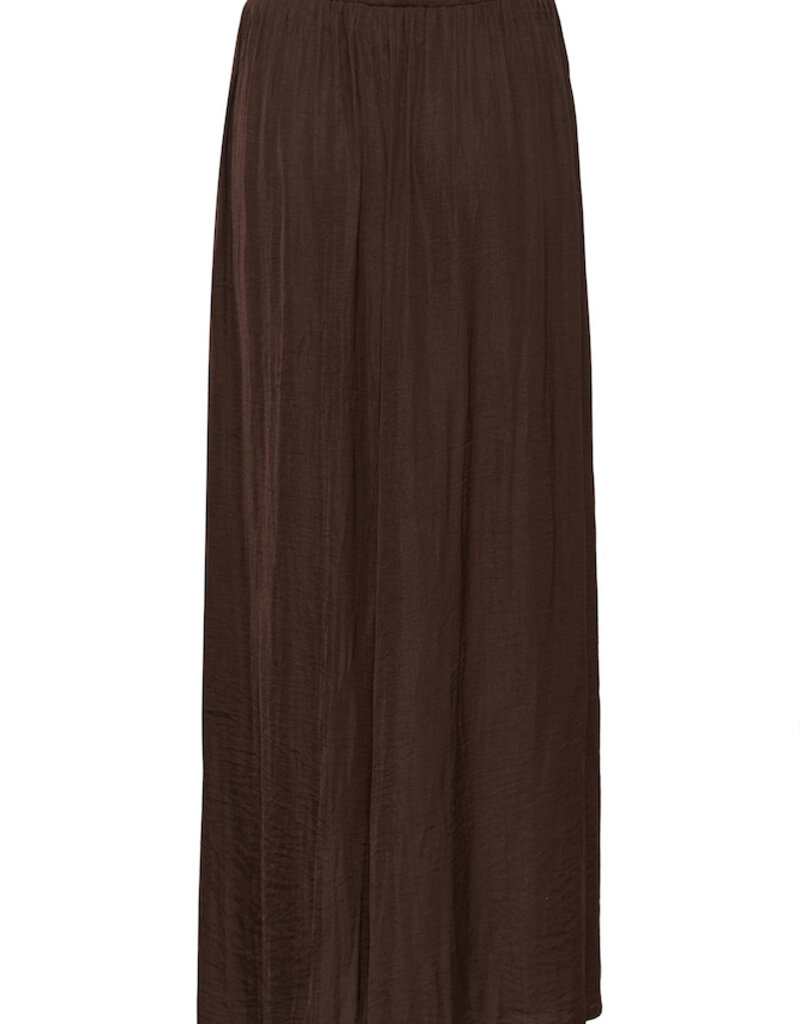 Kaffe Allie Satin Pant in Coffee Bean