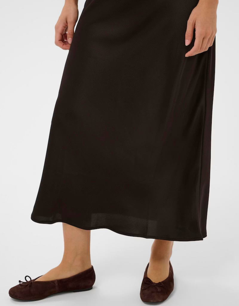 Kaffe Lotte Skirt in Coffee Bean