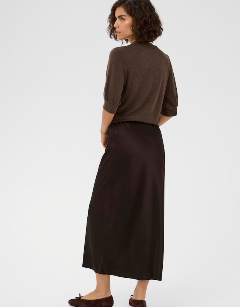 Kaffe Lotte Skirt in Coffee Bean