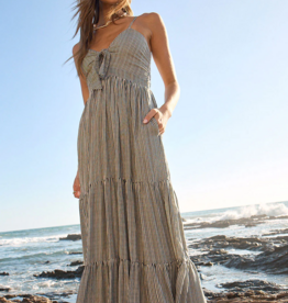 Saltwater Luxe Stein Striped Midi Dress