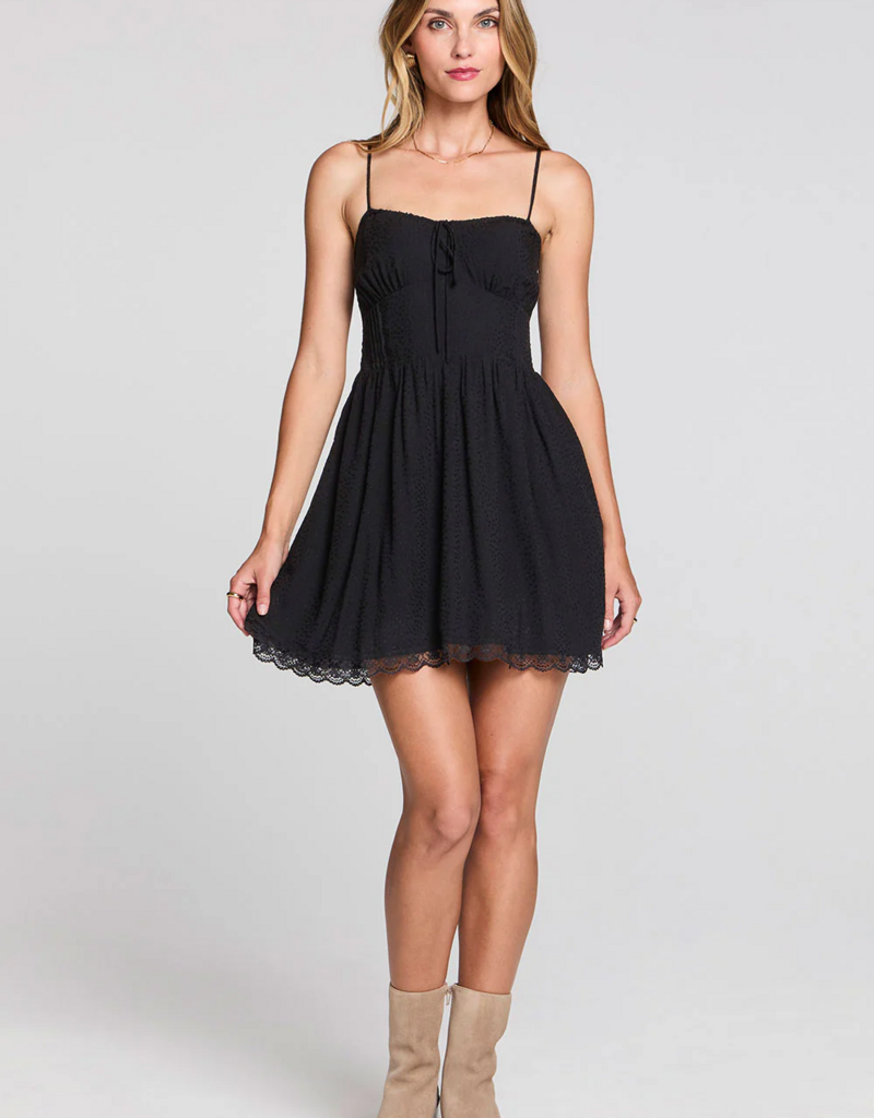 Saltwater Luxe Zurina Mini Dress With Lace Detail