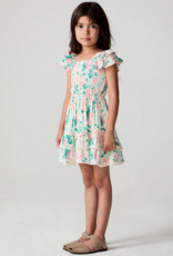 Saltwater Luxe Kids Sophia Mini Dress in Pearl Floral