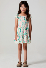 Saltwater Luxe Kids Sophia Mini Dress in Pearl Floral