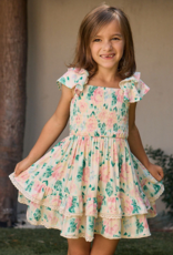 Saltwater Luxe Kids Sophia Mini Dress in Pearl Floral