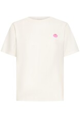 ICHI Balmers 100% Cotton Graphic T-Shirt in Cloud Dancer