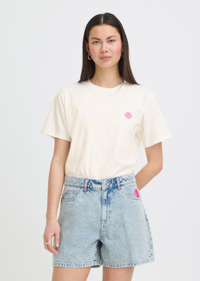 ICHI Balmers Cotton Graphic T-Shirt