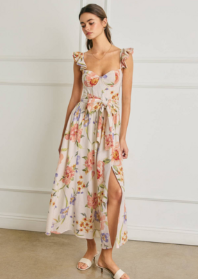 Dress Forum Love Galore Bustier Flutter Dress in Spring Garden