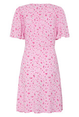 ICHI Vera Short Sleeve Button Up Floral Dress