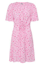 ICHI Vera Short Sleeve Button Up Floral Dress